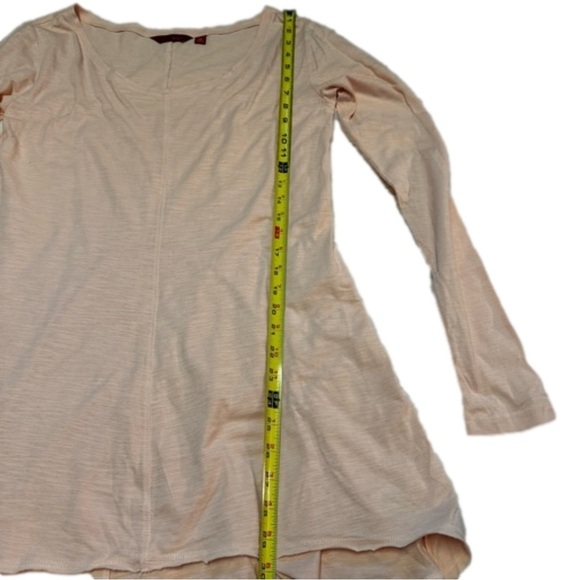 G.I.L.I. Women's Peach Tunic Top Size XS Long Sleeve Rounded Neck NEW - Picture 7 of 10